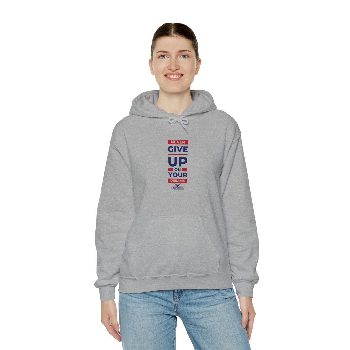 Never Give Up on your Dreams WYA Unisex Heavy Blend™ Hooded Sweatshirt