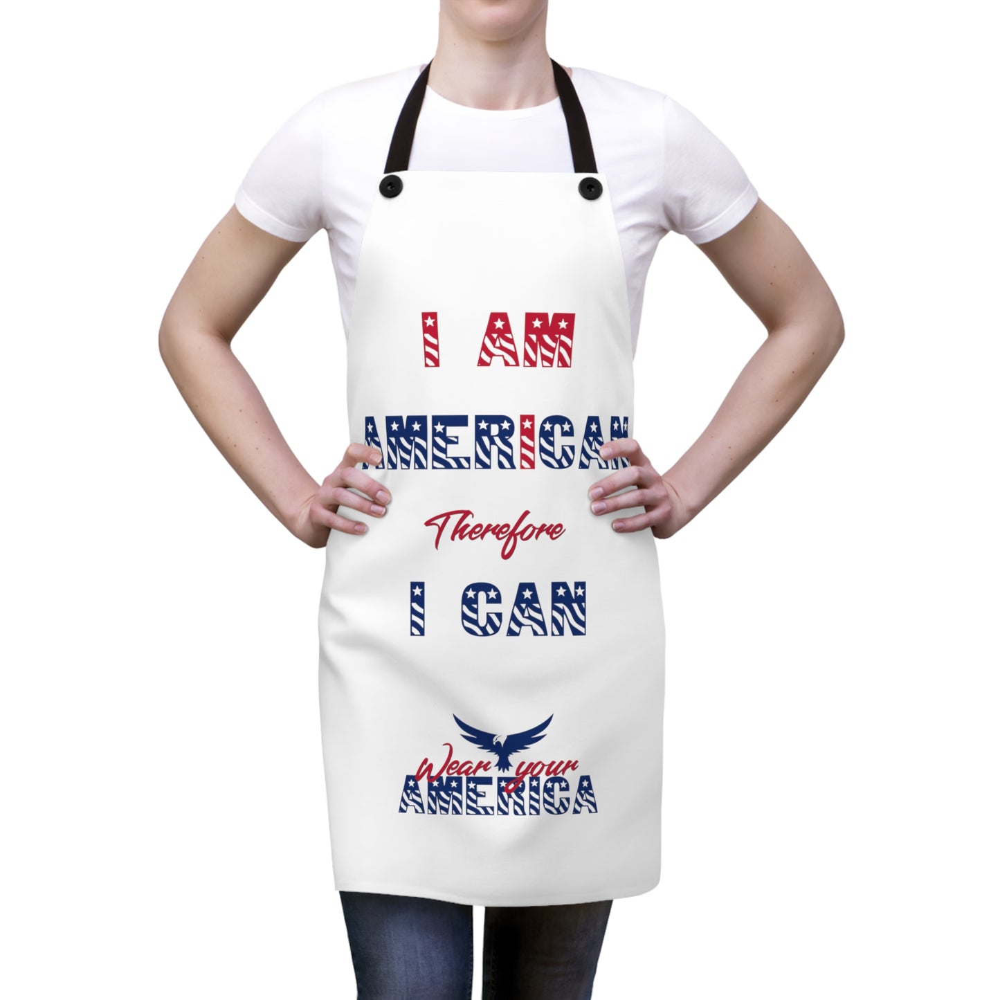 I Am American Therefore I Can WYA Apron (AOP)