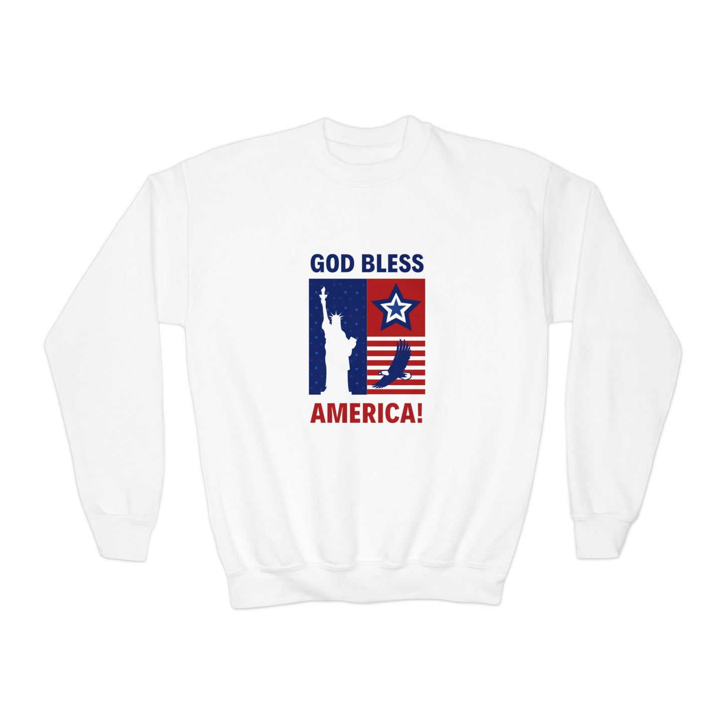 God Bless America WYA Youth Crewneck Sweatshirt