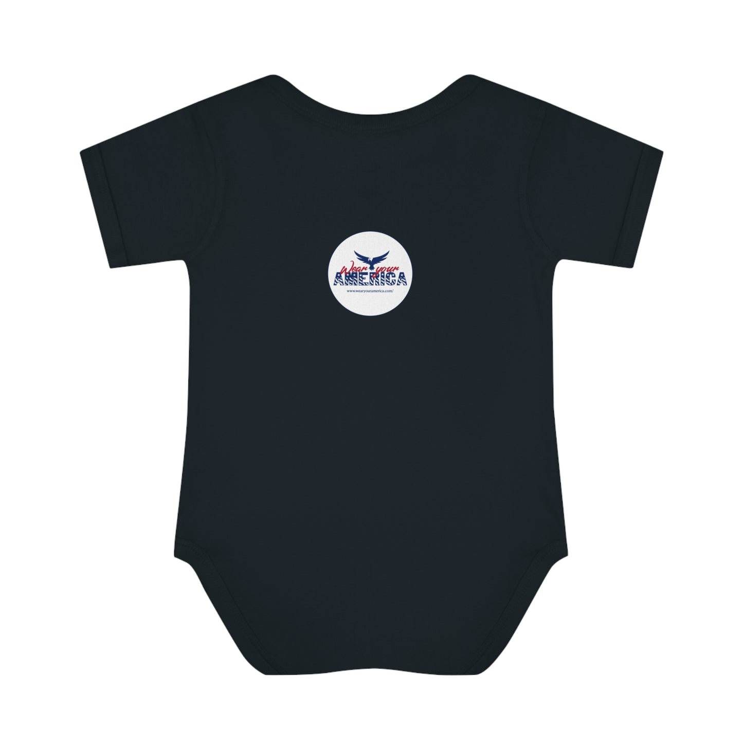 Born In The USA WYA Infant Baby Rib Bodysuit