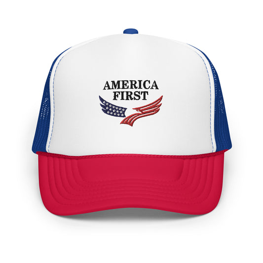 WYA America First Foam trucker hat