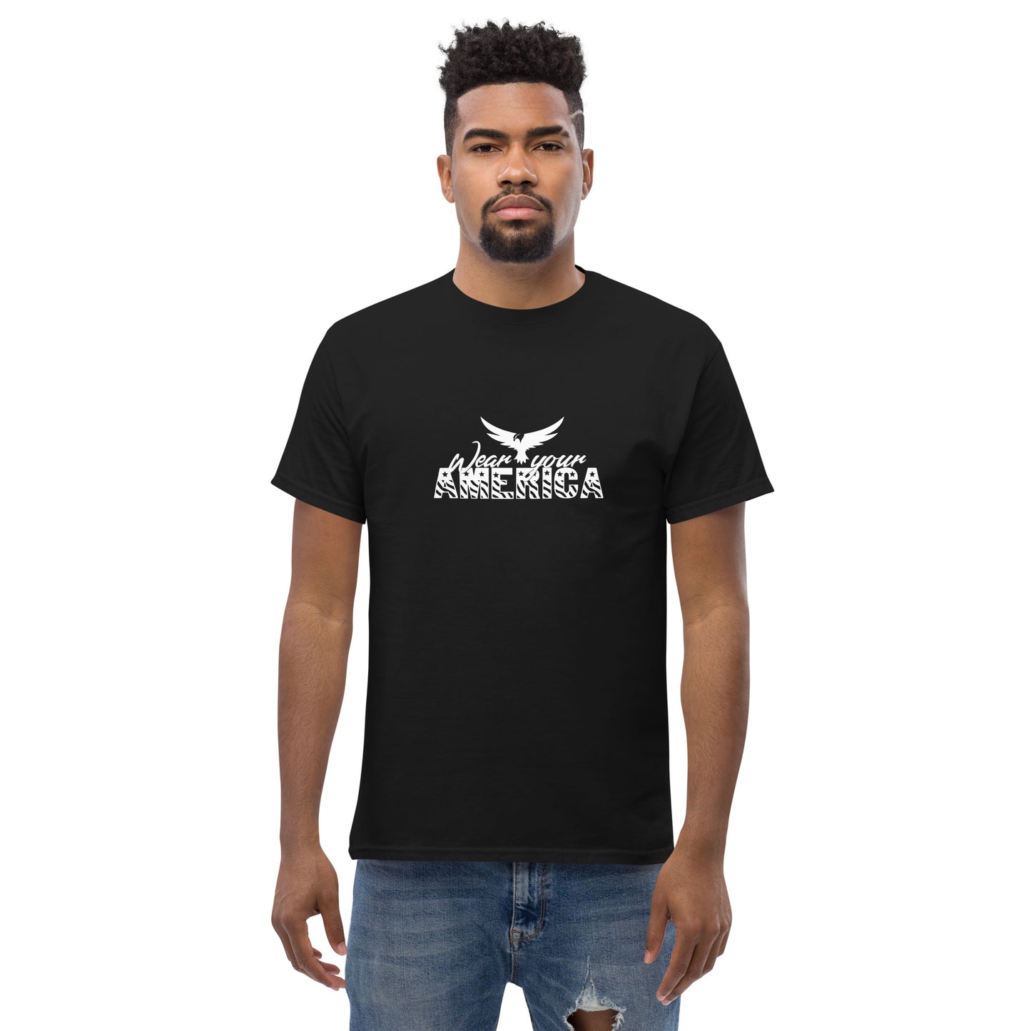 Wear Your America Men's classic tee White Logo