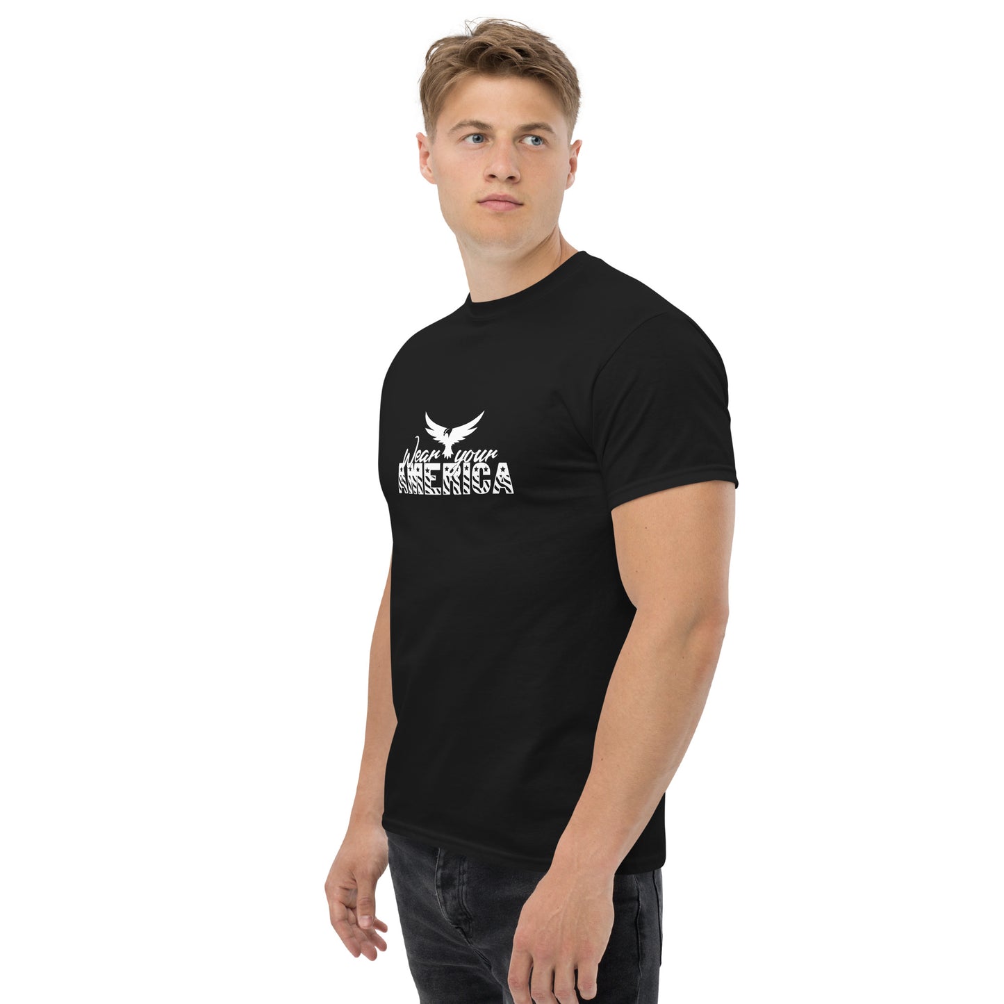 Wear Your America Men's classic tee White Logo