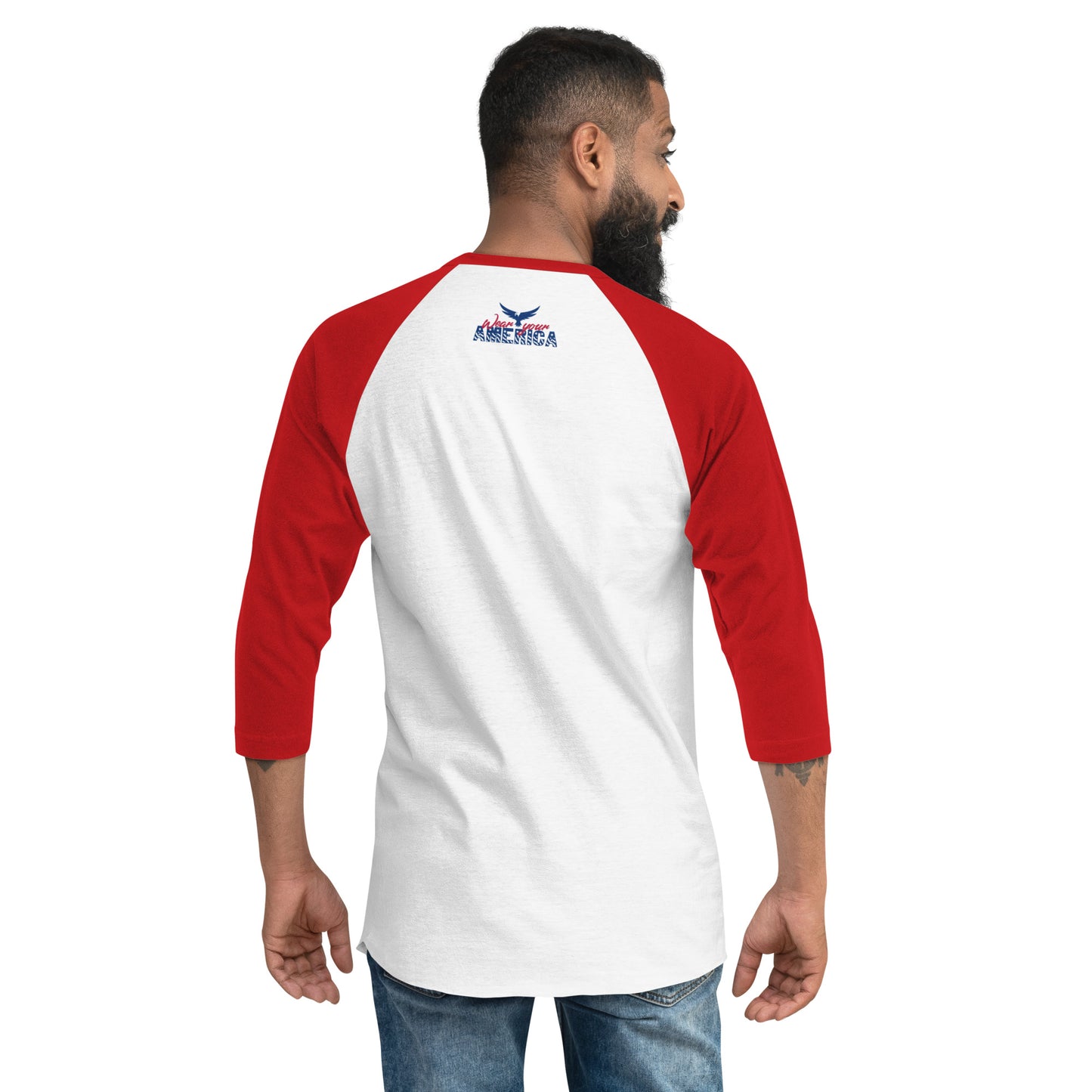 WYA Let's Go Brandon 3/4 sleeve raglan shirt