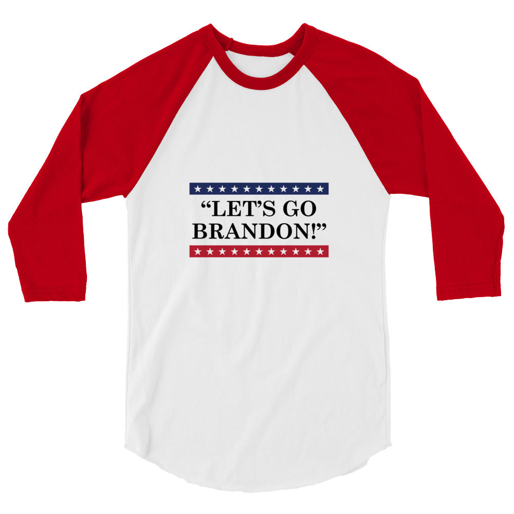 WYA Let's Go Brandon 3/4 sleeve raglan shirt