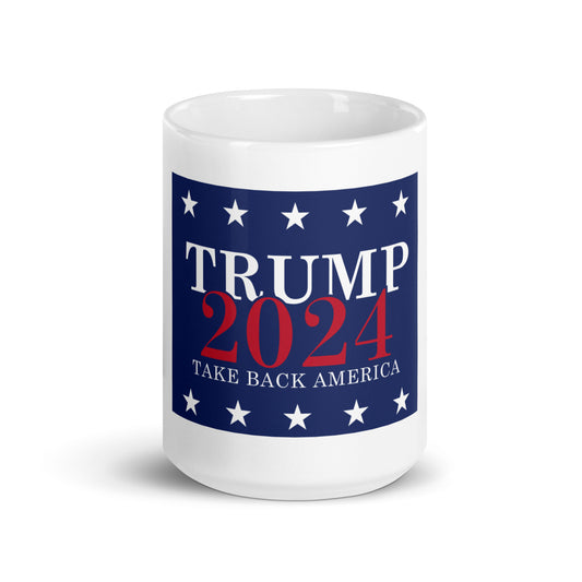 WYA Take America Back White glossy mug