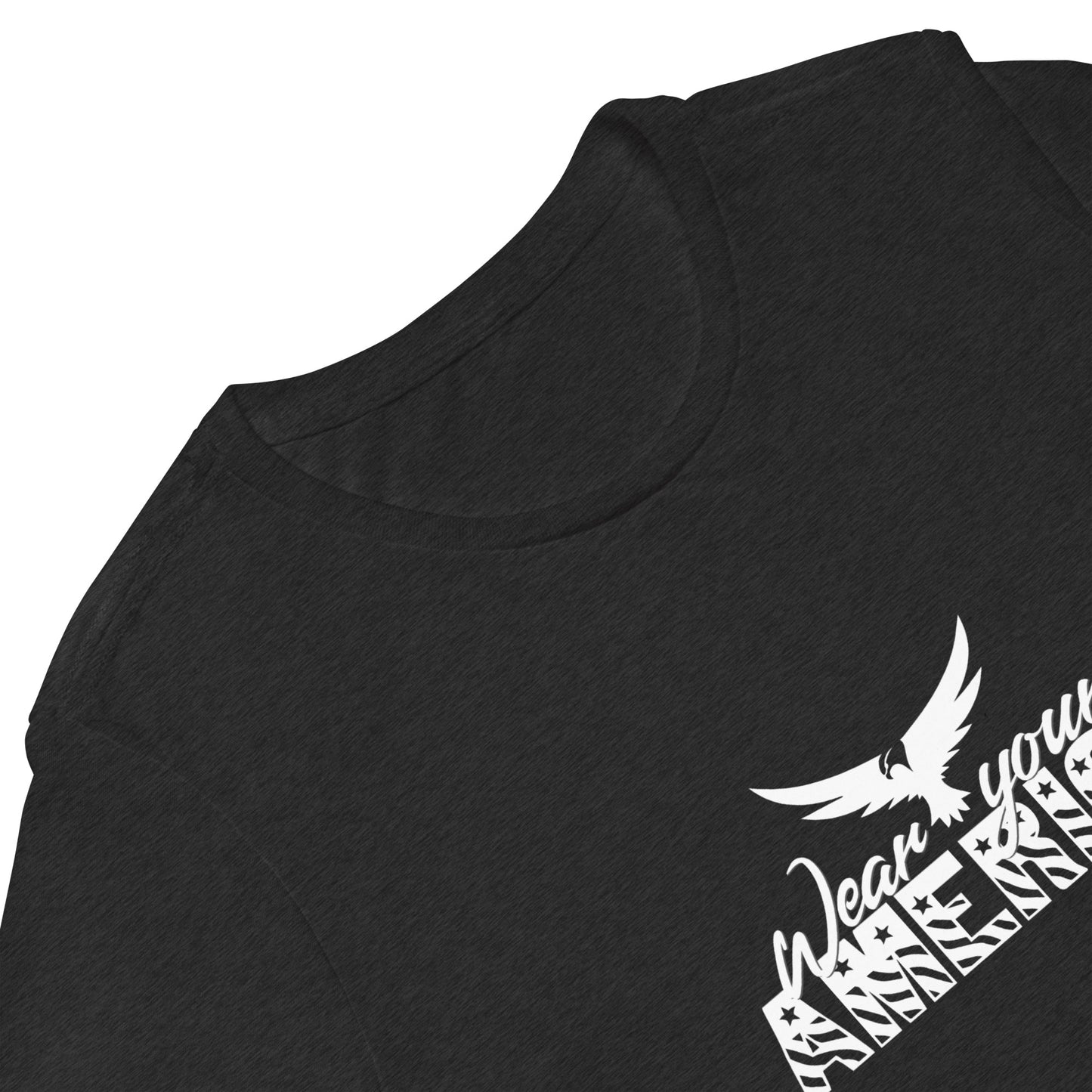 Wear Your America Women’s relaxed tri-blend t-shirt White Logo