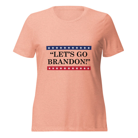WYA Let's Go Brandon Women’s relaxed tri-blend t-shirt Light Colors